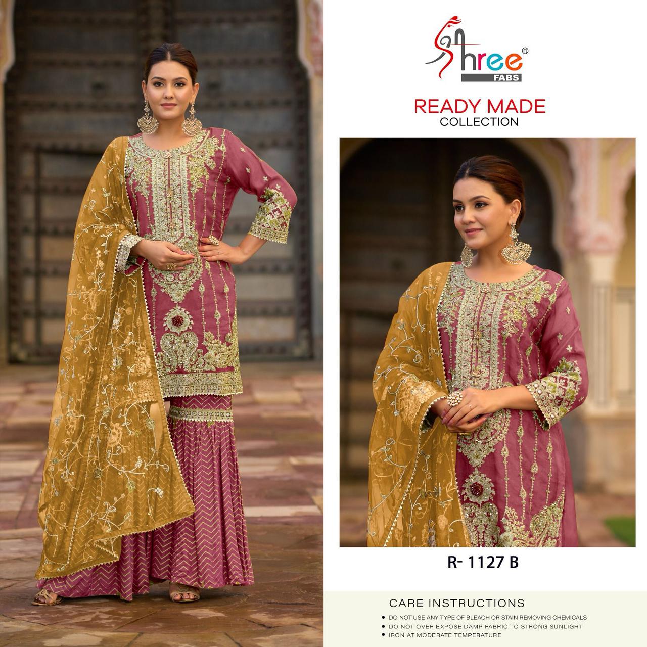 SHREE FABS R 1127 B READYMADE PAKISTANI SUITS