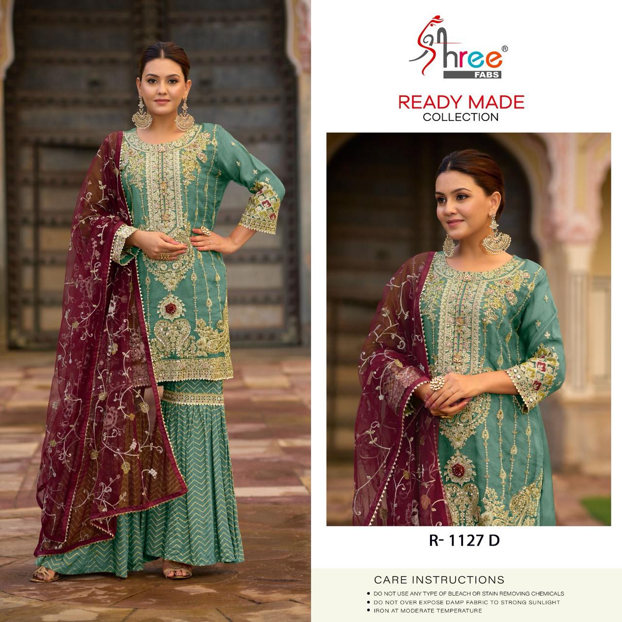 SHREE FABS R 1127 D READYMADE PAKISTANI SUITS