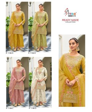 SHREE FABS R 1186 A TO D READYMADE SALWAR SUITS