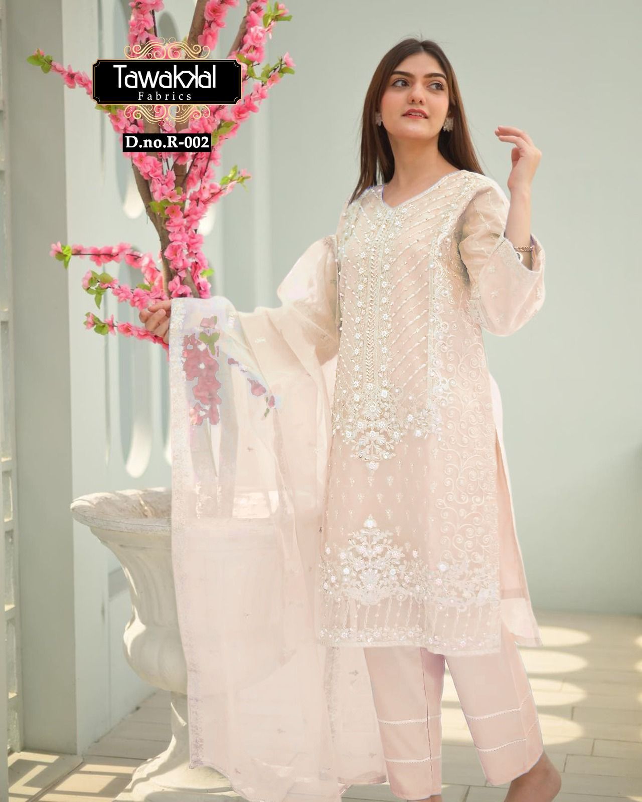 TAWAKKAL FABRICS R 002 B READYMADE PAKISTANI SUITS