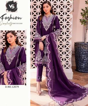 VS FASHION 12079 VELVET SALWAR SUITS IN INDIA