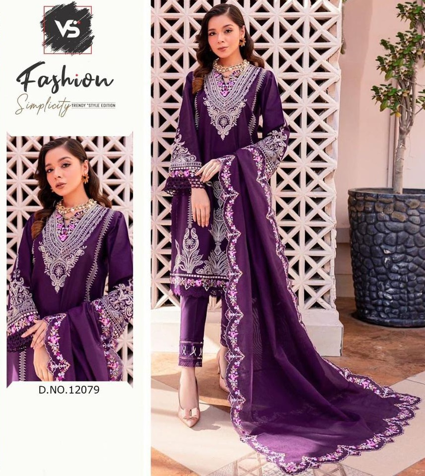 VS FASHION 12079 VELVET SALWAR SUITS IN INDIA