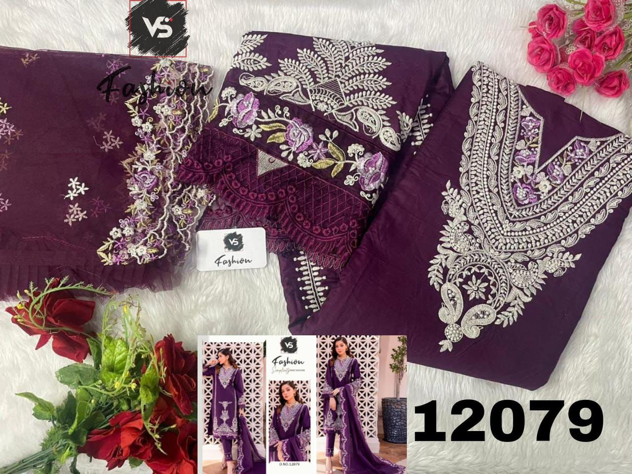 VS FASHION 12079 VELVET SALWAR SUITS IN INDIA