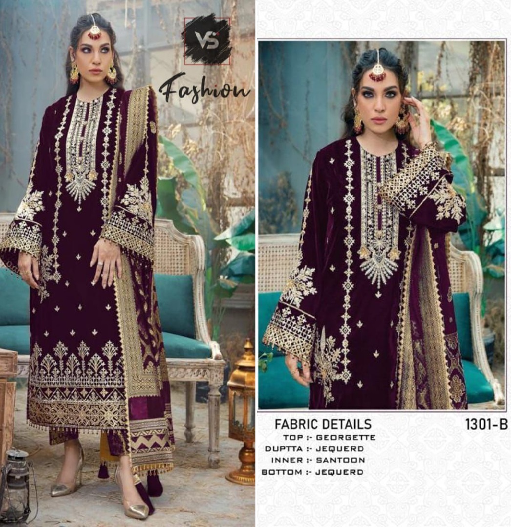 VS FASHION 1301 B SALWAR SUITS WHOLESALE