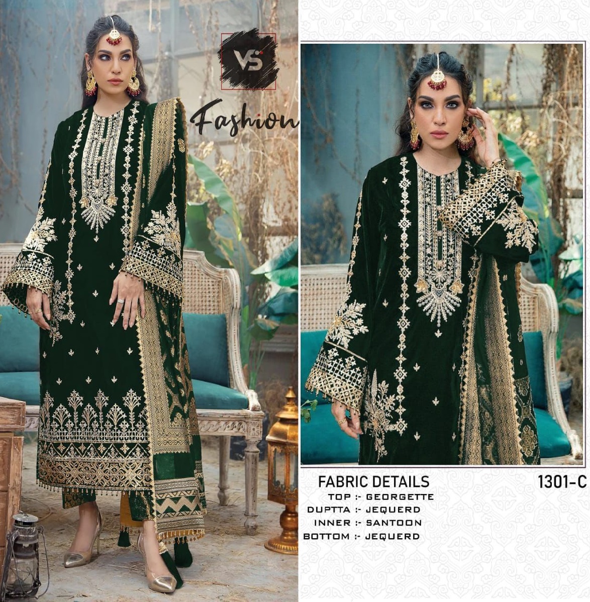 VS FASHION 1301 C SALWAR SUITS WHOLESALE