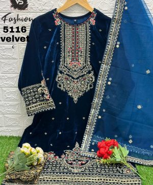 VS FASHION 5116 C VELVET READYMADE SALWAR SUITS