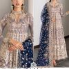 ZAHA 10025 A TO D CHANTELLE VOL 4 PAKISTANI SUITS