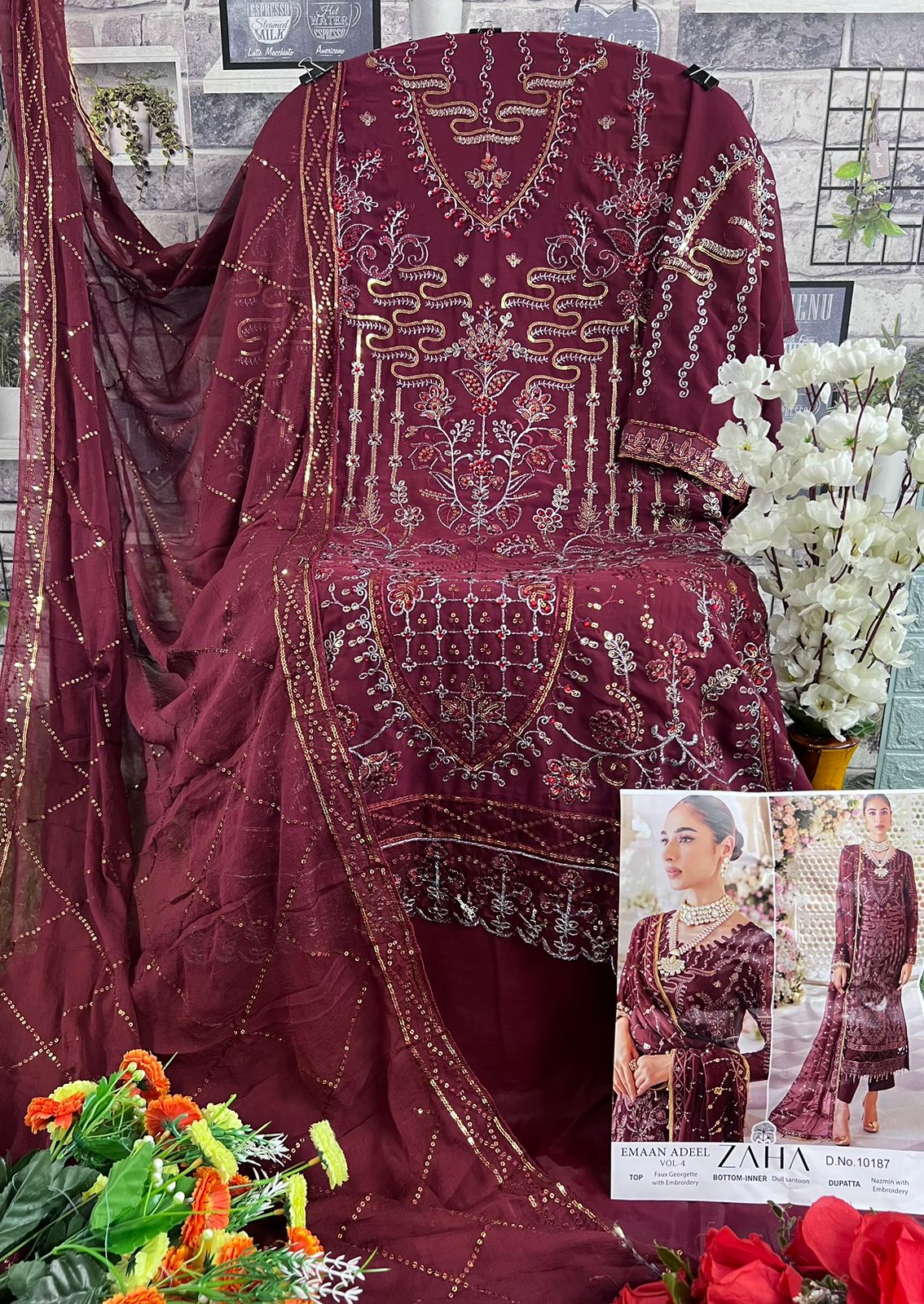 ZAHA 10185 EMAAN ADEEL VOL 4 PAKISTANI SUITS