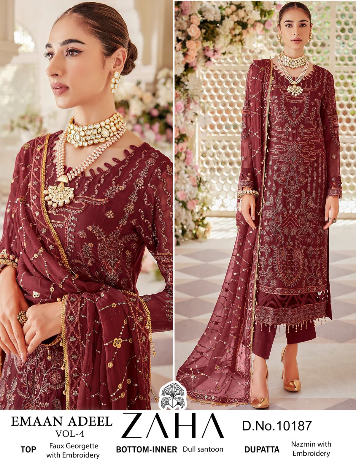 ZAHA 10187 EMAAN ADEEL VOL 4 PAKISTANI SUITS