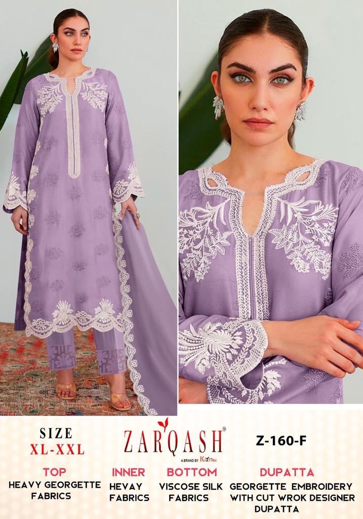 ZARQASH Z 160 A TO F READYMADE SUITS WHOLESALE