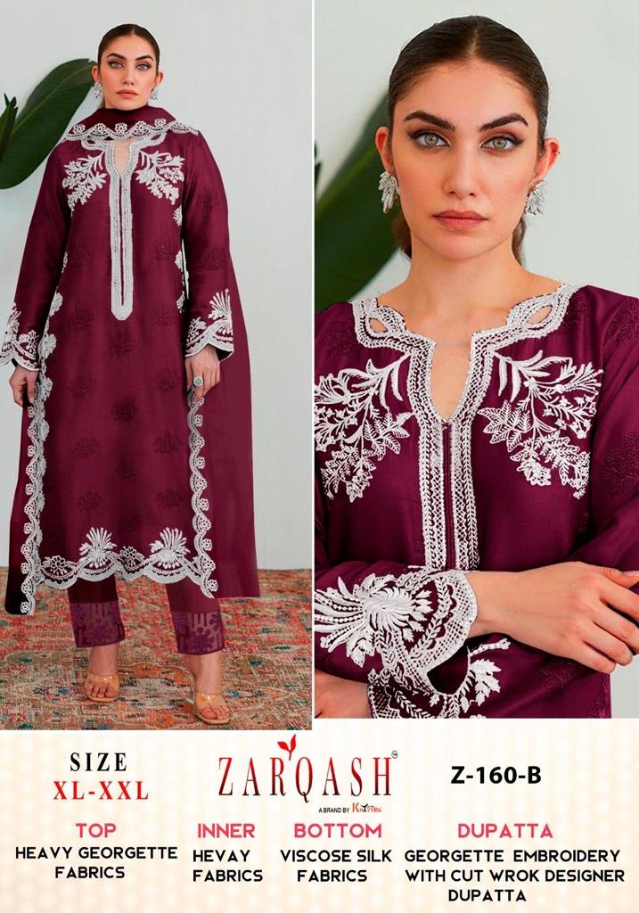 ZARQASH Z 160 A TO F READYMADE SUITS WHOLESALE