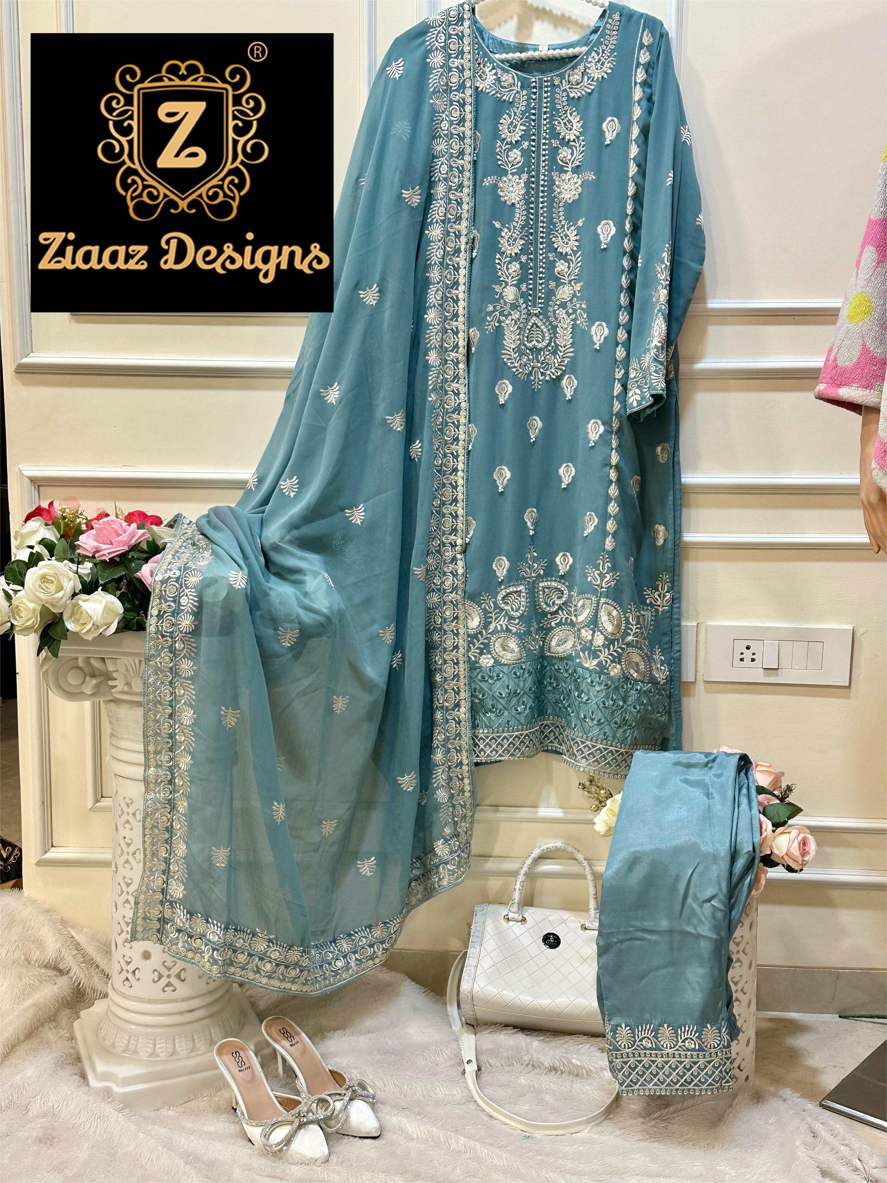 ZIAAZ DESIGNS 355 PAKISTANI SUITS IN INDIA