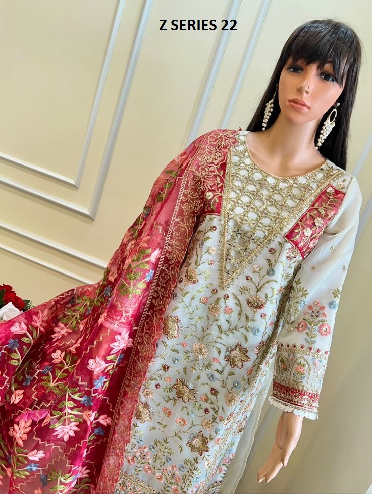 ZIAAZ DESIGNS Z SERIES 22 PAKISTANI SUITS