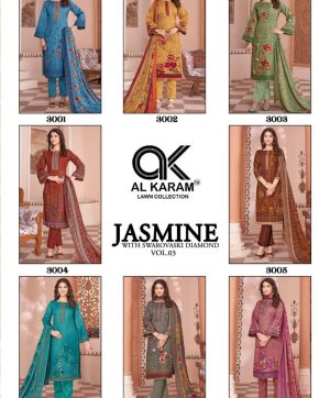 AL KARAM JASMINE VOL 03 KARACHI SUITS IN INDIA