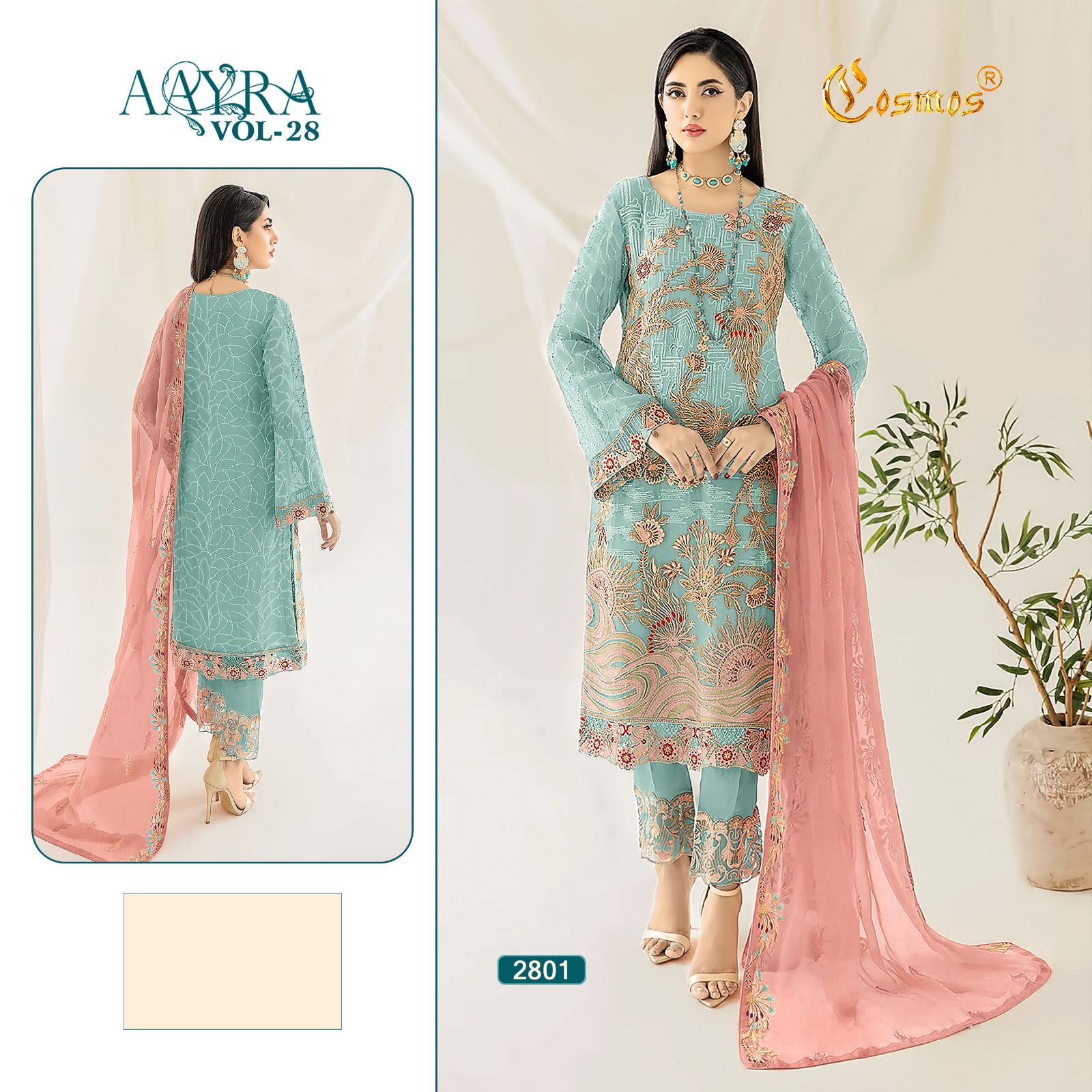 COSMOS 2801 TO 2805 AAYRA VOL 28 SALWAR SUITS