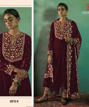 DEEPSY SUITS 32213 VELVET PAKISTANI SUITS