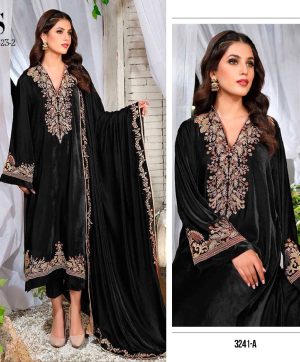 DEEPSY SUITS 3241 A VELVET PAKISTANI SUITS IN INDIA