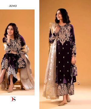 DEEPSY SUITS 3243 VELVET PAKISTANI SUITS IN INDIA