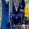 DINSAA 230 A VELVET PAKISTANI SUITS IN INDIA