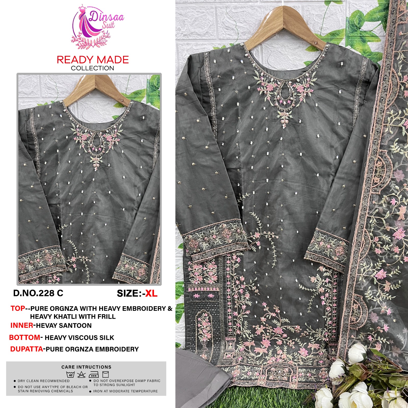 DINSAA SUIT 228 A TO D READYMADE SALWAR SUITS