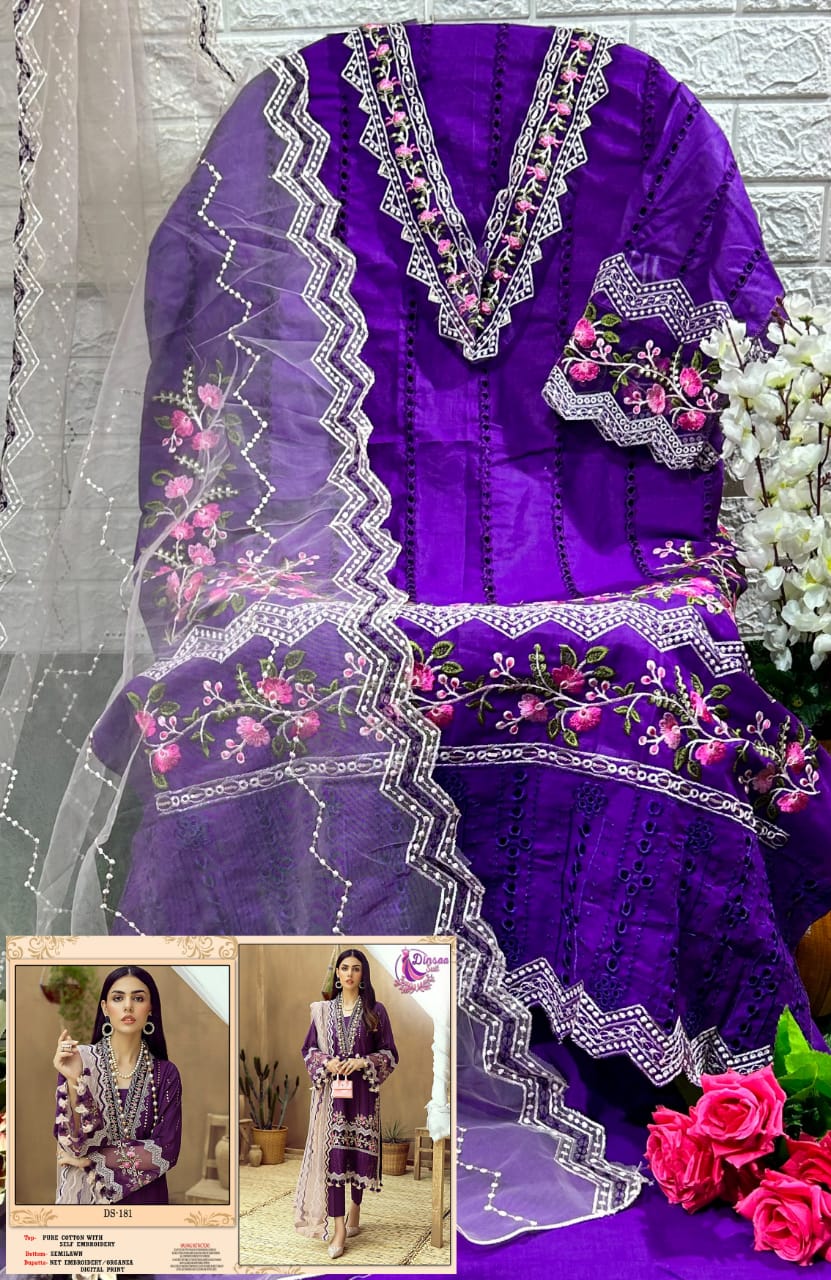 DINSAA SUIT DS 181 ADAN LIBAS NX VOL 1 SALWAR SUITS