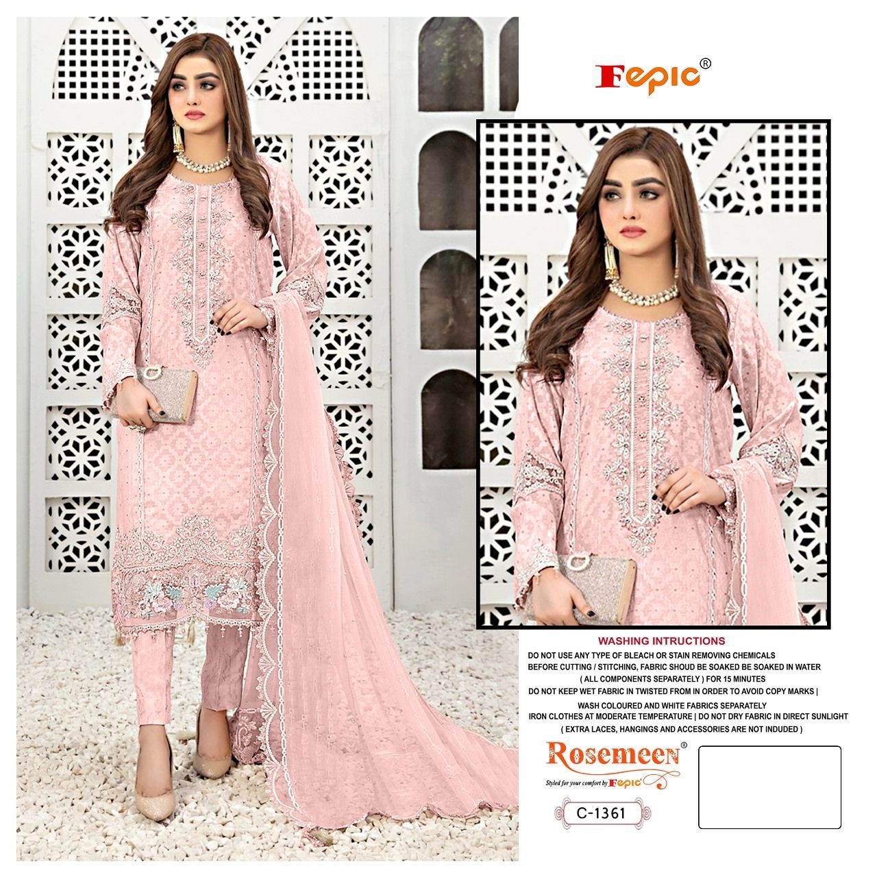 FEPIC C 1361 ROSEMEEN SERIES PAKISTANI SUITS