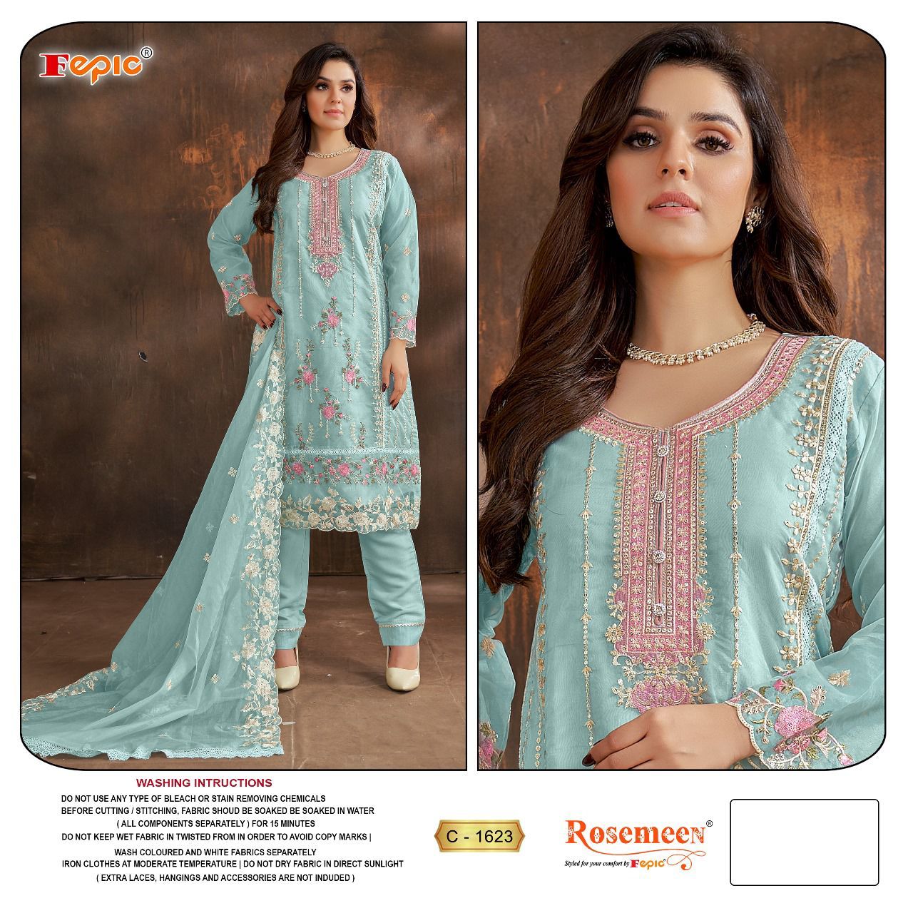 FEPIC C 1623 ROSEMEEN SERIES PAKISTANI SUITS