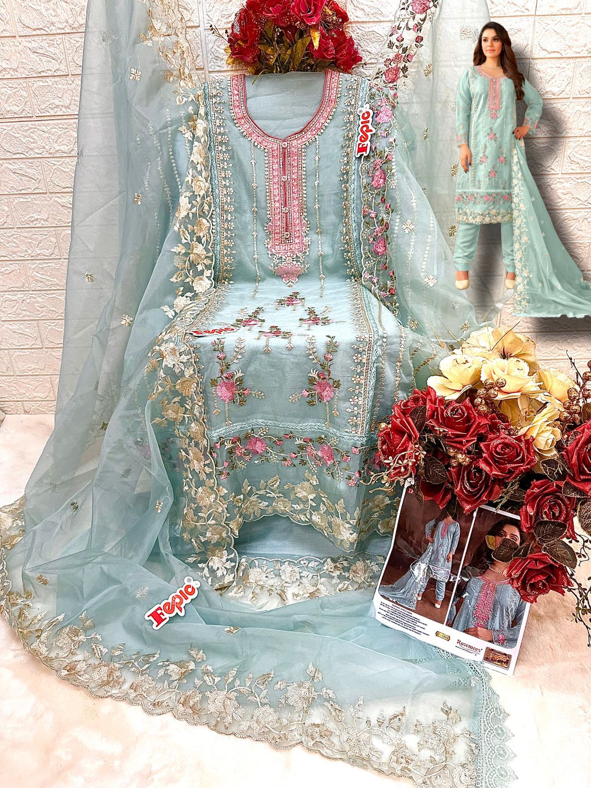 FEPIC C 1623 ROSEMEEN SERIES PAKISTANI SUITS