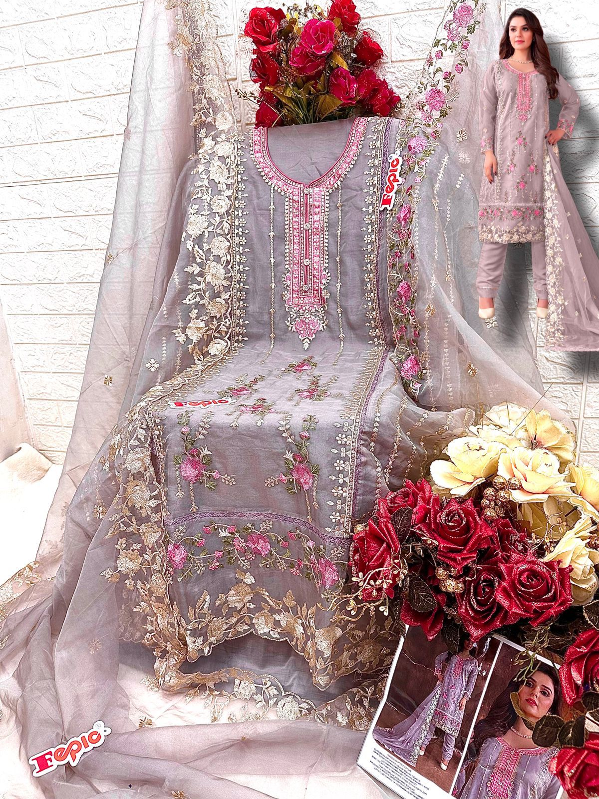 FEPIC C 1623 ROSEMEEN SERIES PAKISTANI SUITS