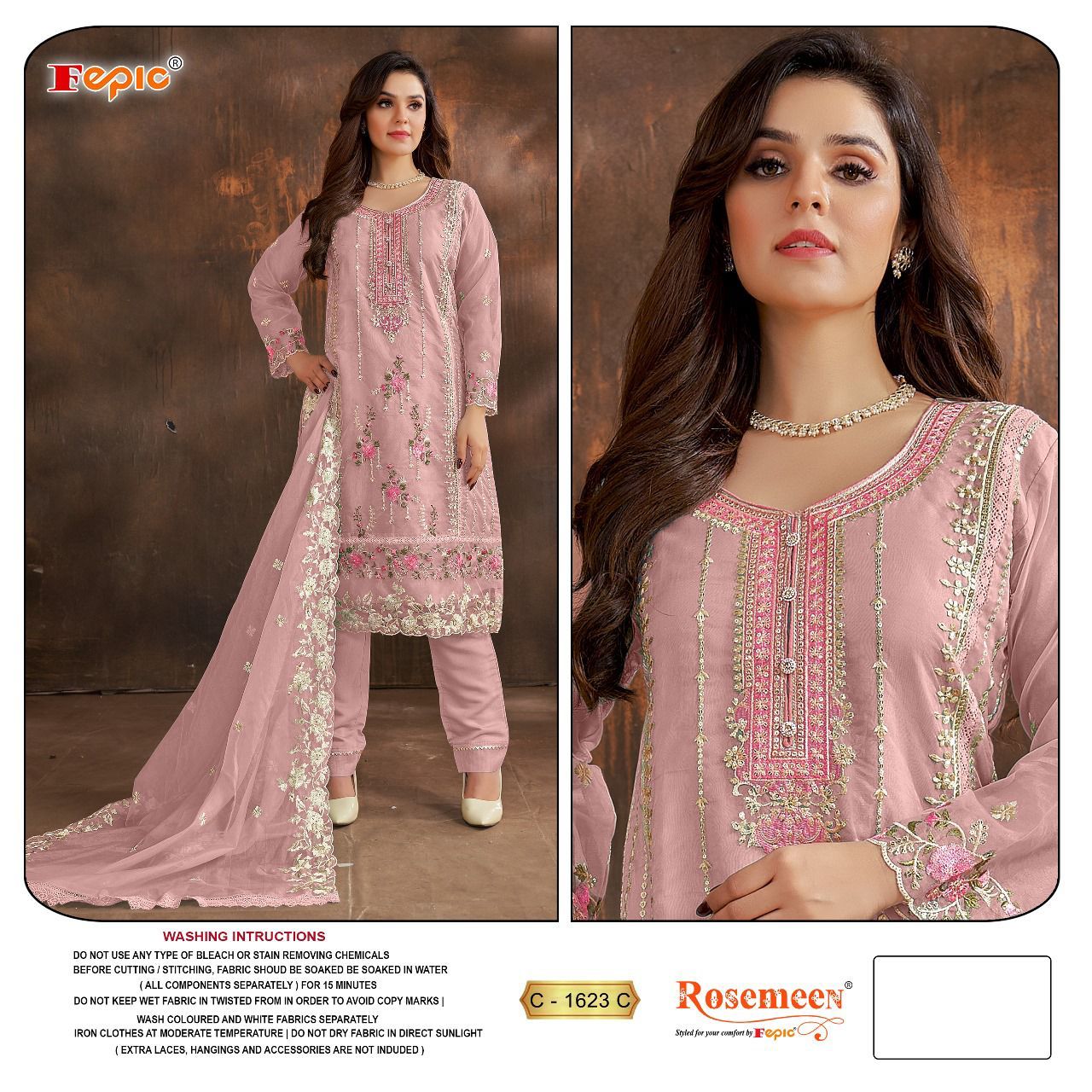 FEPIC C 1623 ROSEMEEN SERIES PAKISTANI SUITS