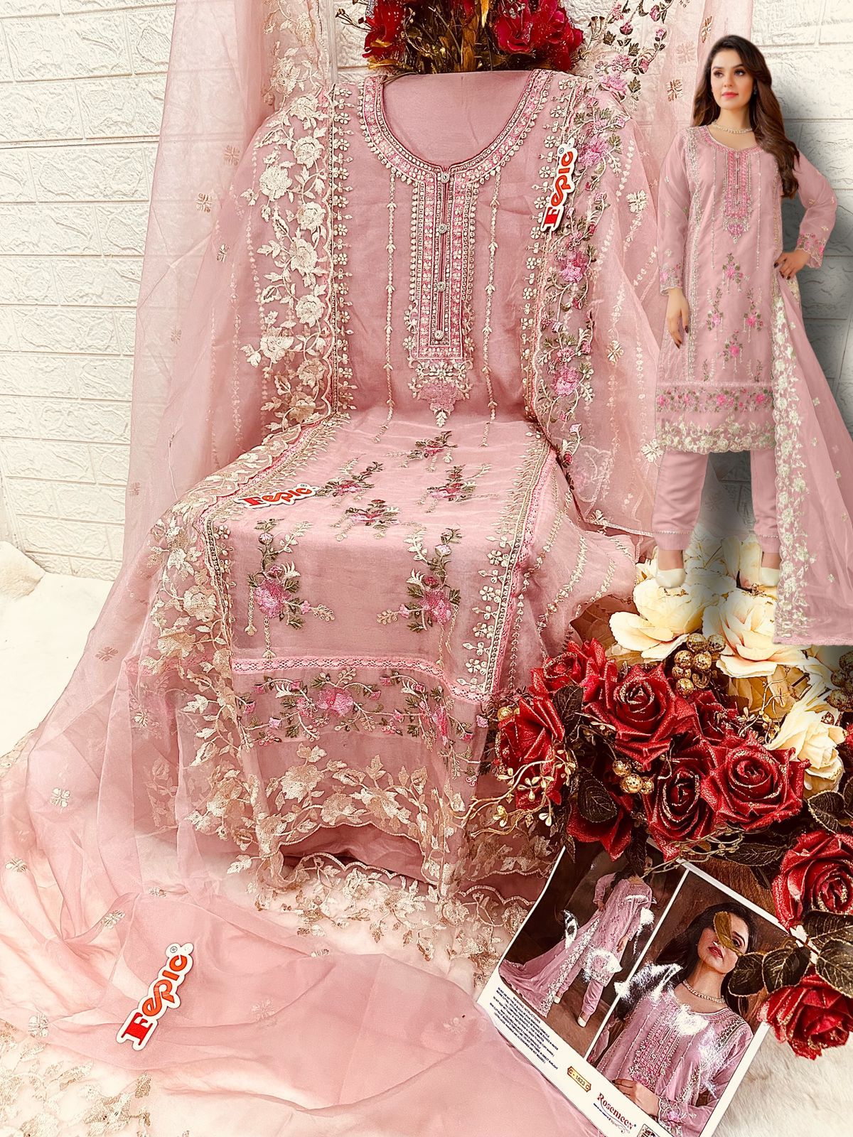 FEPIC C 1623 ROSEMEEN SERIES PAKISTANI SUITS