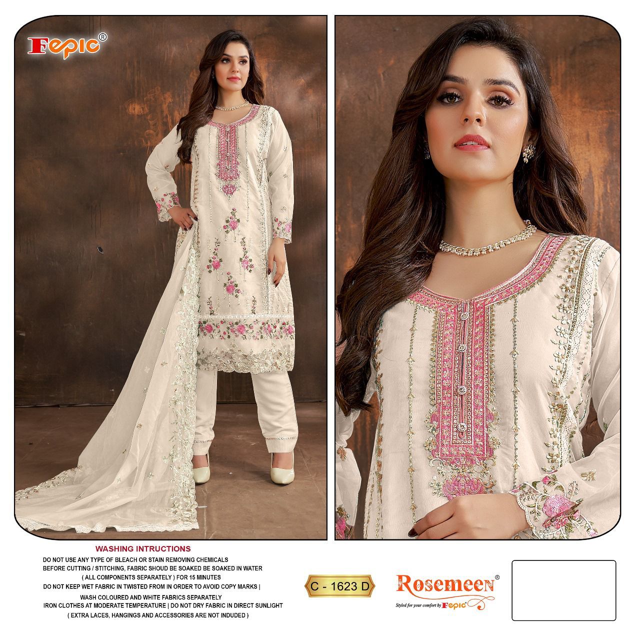 FEPIC C 1623 ROSEMEEN SERIES PAKISTANI SUITS