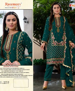 FEPIC C 1670 B ROSEMEEN PAKISTANI SUITS