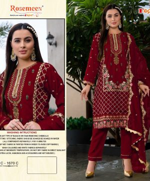 FEPIC C 1670 C ROSEMEEN PAKISTANI SUITS