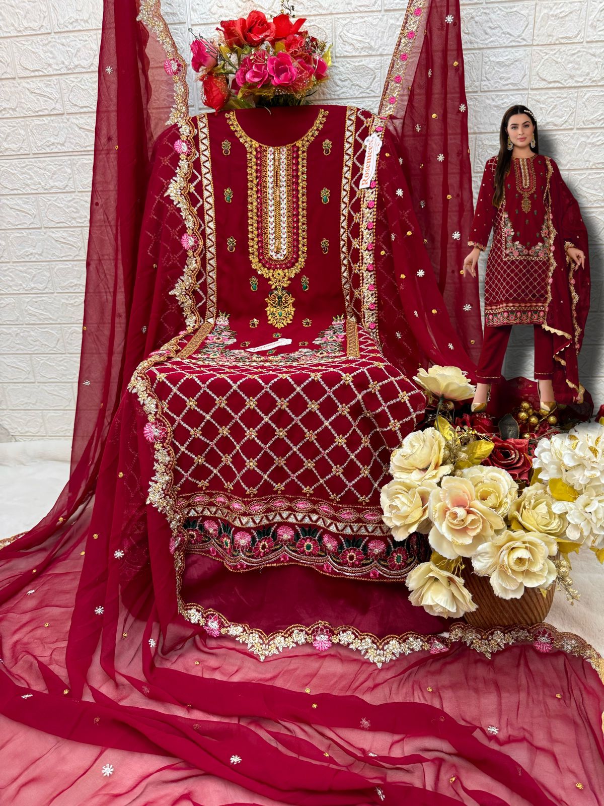 FEPIC C 1670 C ROSEMEEN PAKISTANI SUITS