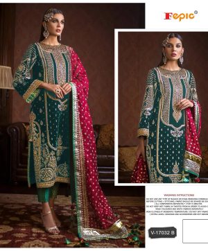 FEPIC V 17032 B VELVET PAKISTANI SUITS IN INDIA