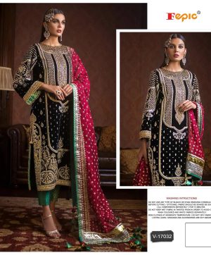 FEPIC V 17032 VELVET PAKISTANI SUITS IN INDIA