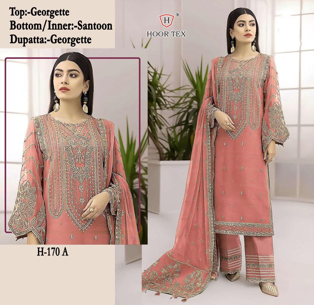 HOOR TEX H 170 A TO D SALWAR SUITS WHOLESALE