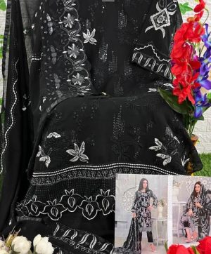 HOOR TEX H 64 BLACK PAKISTANI SUITS WHOLESALE