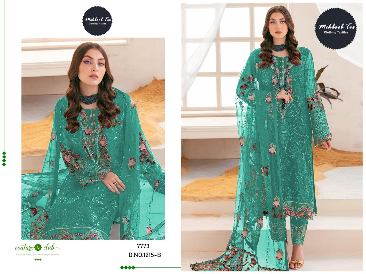 MEBOOB TEX 1215 A TO D SALWAR SUITS WHOLESALE