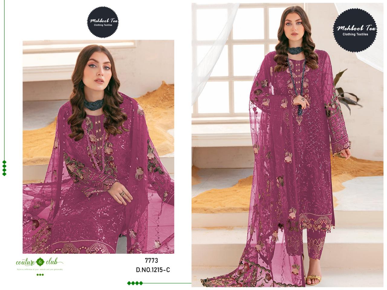 MEBOOB TEX 1215 A TO D SALWAR SUITS WHOLESALE