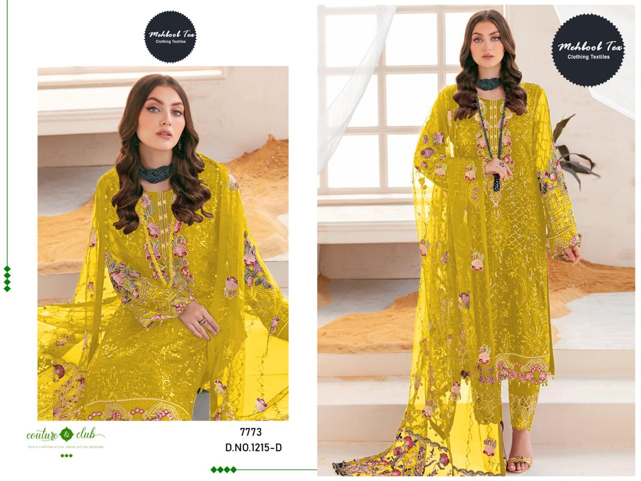 MEBOOB TEX 1215 A TO D SALWAR SUITS WHOLESALE