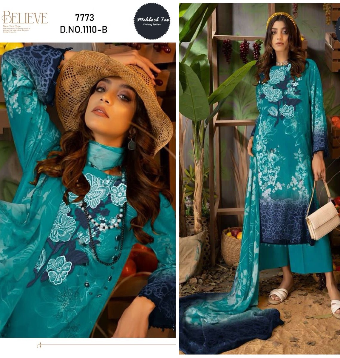 MEHBOOB TEX 1110 B ADAN LIBAS SALWAR SUITS