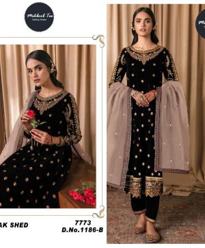 MEHBOOB TEX 1186 B VELVET SUITS MANUFACTURER