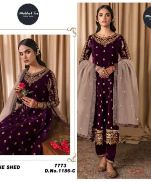 MEHBOOB TEX 1186 C VELVET SUITS MANUFACTURER