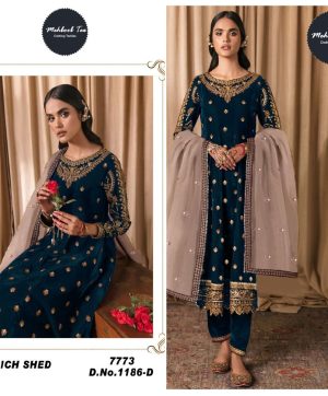 MEHBOOB TEX 1186 D VELVET SUITS MANUFACTURER