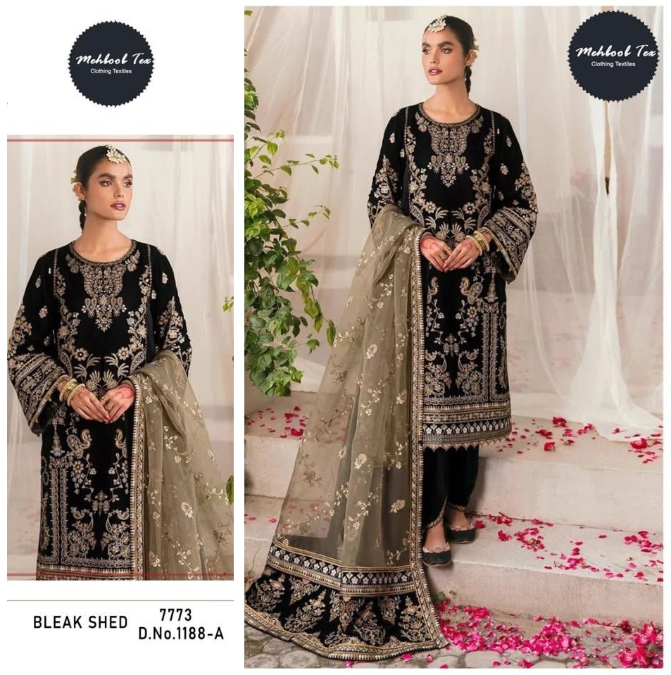 MEHBOOB TEX 1188 A VELVET PAKISTANI SUITS