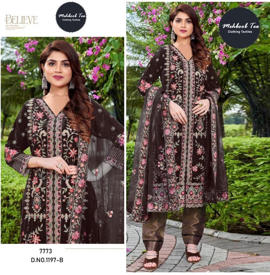 MEHBOOB TEX 1197 B VELVET SALWAR SUITS