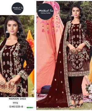 MEHBOOB TEX 1220 B VELVET PAKISTANI SUITS