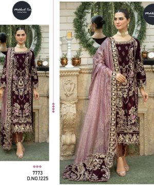 MEHBOOB TEX 1225 VELVET PAKISTANI SUITS IN INDIA